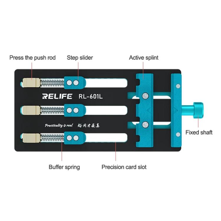 RELIFE RL-601L Mobile Phone Repair Mainboard Multi-Use Card Holder Chip Dual-Axis Fixed Card Slot - free shipping - PMC TechLife - Order now!