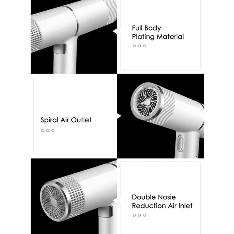T-Shaped Hair Dryer with Smart Inverter Technology High-Power Blow Dryer for Home & Salon Use US Plug(White) - free shipping - PMC TechLife - Order now!