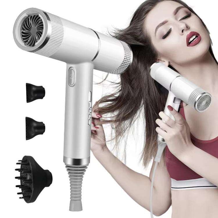 T-Shaped Hair Dryer with Smart Inverter Technology High-Power Blow Dryer for Home & Salon Use US Plug(Gray) - free shipping - PMC TechLife - Order now!