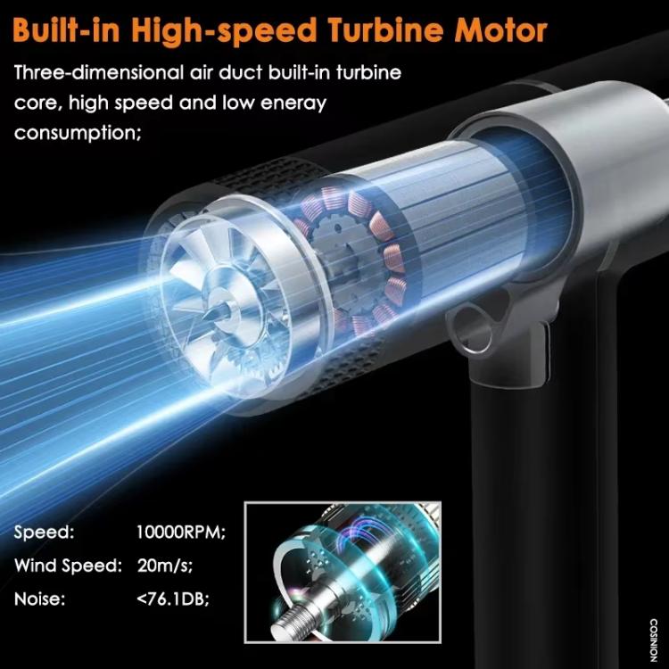T-Shaped Hair Dryer with Smart Inverter Technology High-Power Blow Dryer for Home & Salon Use US Plug(White) - free shipping - PMC TechLife - Order now!