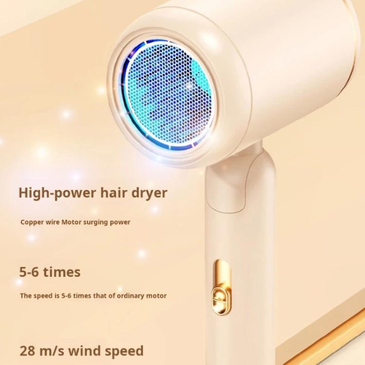 800-1200W High-Speed Hair Dryer with Blue Light Care Foldable & Portable for Travel EU Plug(Pink) - free shipping - PMC TechLife - Order now!