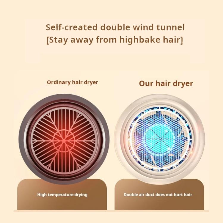 800-1200W High-Speed Hair Dryer with Blue Light Care Foldable & Portable for Travel EU Plug(Pink) - free shipping - PMC TechLife - Order now!