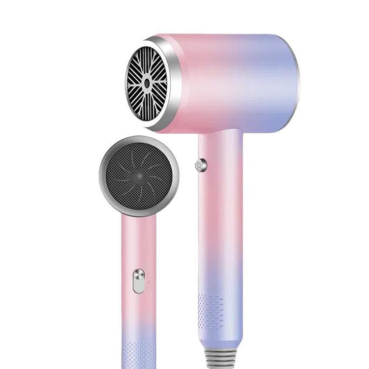 High-Speed Hair Dryer Salon & Home Blow Dryer with Blue Light Ionic Technology US Plug(Gradient Pink) - free shipping - PMC TechLife - Order now!