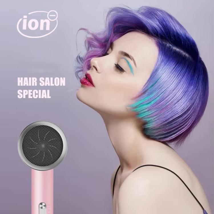 High-Speed Hair Dryer Salon & Home Blow Dryer with Blue Light Ionic Technology EU Plug(Gradient Pink) - free shipping - PMC TechLife - Order now!