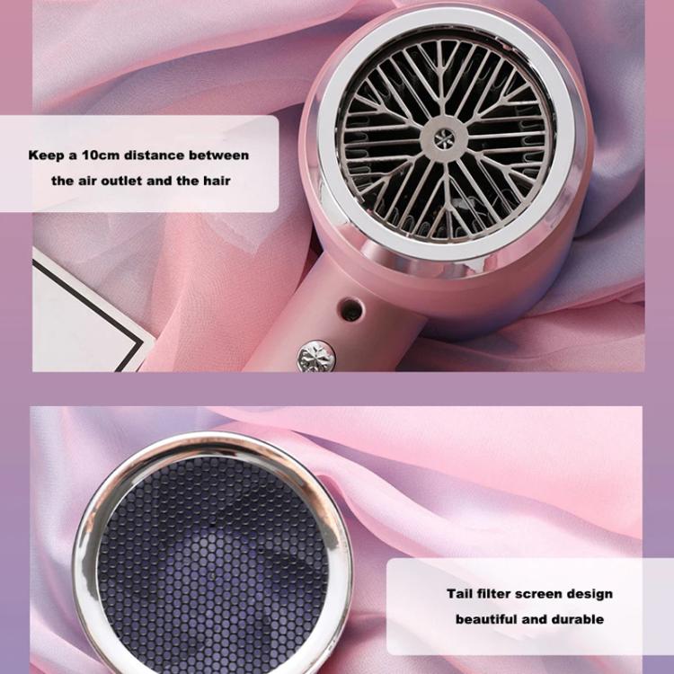 High-Speed Hair Dryer Salon & Home Blow Dryer with Blue Light Ionic Technology EU Plug(Gradient Pink) - free shipping - PMC TechLife - Order now!