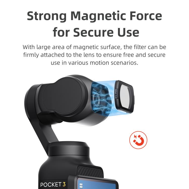 For DJI Osmo Pocket 3 aMagisn Adjustable Magnetic Filter Camera Lens Filters Mist 1/4 - free shipping - PMC TechLife - Order now!