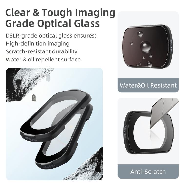 For DJI Osmo Pocket 3 aMagisn Adjustable Magnetic Filter Camera Lens Filters ND4/16/64/256 - free shipping - PMC TechLife - Order now!