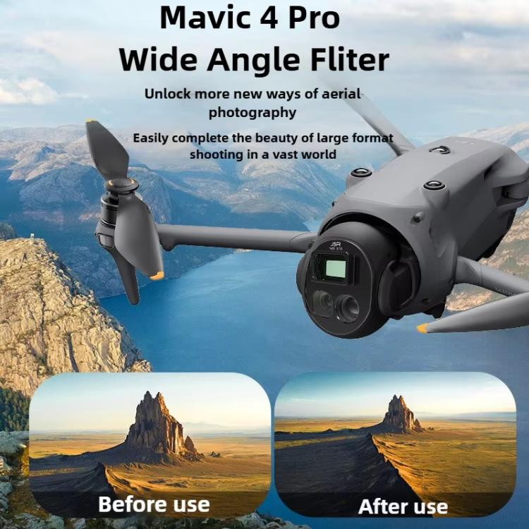 For DJI Mavic 4 Pro JSR Wide Angle Lens Aerial Lens Accessories, Style: WIDE+CPL+GND16+GND32 - free shipping - PMC TechLife - Order now!