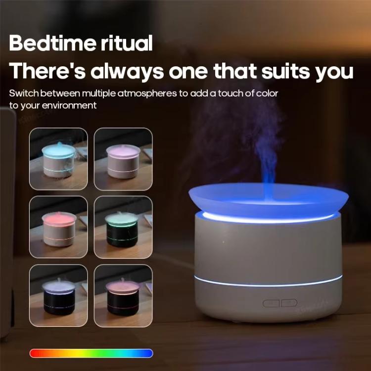200ml Sea of Clouds Aroma Diffuser Essential Oil Humidifier with 7-Color Mood Lights USB-Powered, Color: Lava White - free shipping - PMC TechLife - Order now!