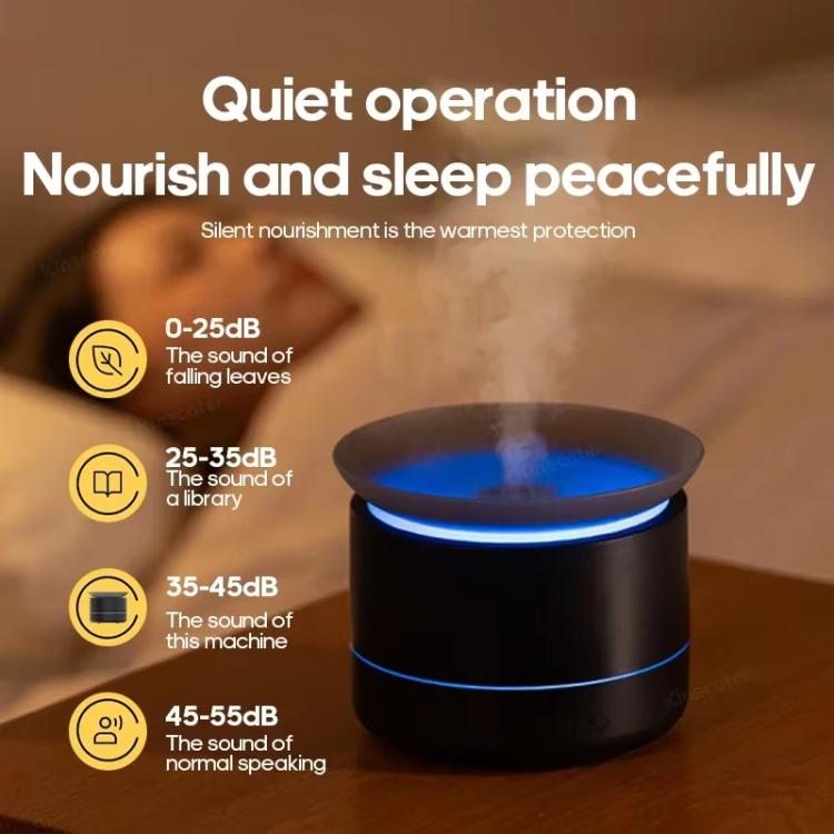 200ml Sea of Clouds Aroma Diffuser Essential Oil Humidifier with 7-Color Mood Lights USB-Powered, Color: Black - free shipping - PMC TechLife - Order now!