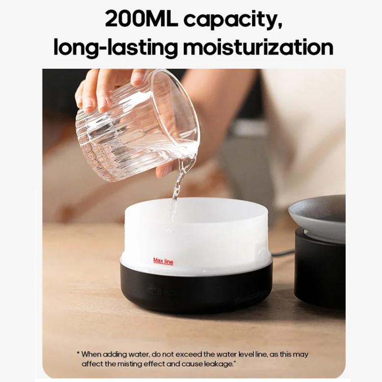 200ml Sea of Clouds Aroma Diffuser Essential Oil Humidifier with 7-Color Mood Lights USB-Powered, Color: Lava Black - free shipping - PMC TechLife - Order now!