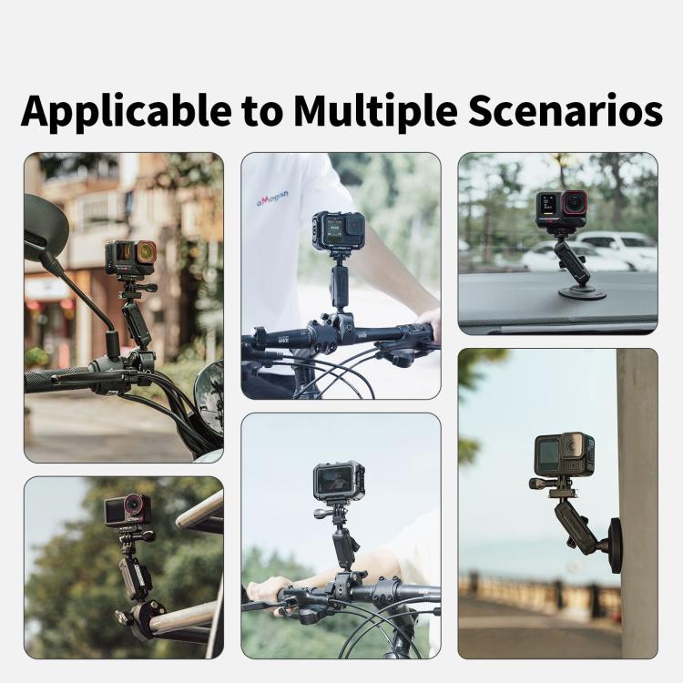 aMagisn HM10 For Insta360, DJI, GoPro Cameras Metal Arm Clamp Holder Cycling Clamp Bracket - free shipping - PMC TechLife - Order now!