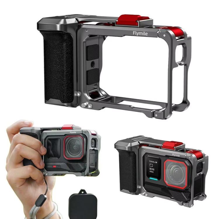 For Insta360 Ace Pro 2 / Ace Pro Flymile Xplorer Grip Kit Street Photography Handle Metal Cage Case(AC2013) - free shipping - PMC TechLife - Order now!