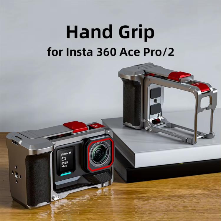 For Insta360 Ace Pro 2 / Ace Pro Flymile Xplorer Grip Kit Street Photography Handle Metal Cage Case(AC2013) - free shipping - PMC TechLife - Order now!