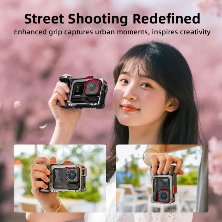 For Insta360 Ace Pro 2 / Ace Pro Flymile Xplorer Grip Kit Street Photography Handle Metal Cage Case(AC2013) - free shipping - PMC TechLife - Order now!