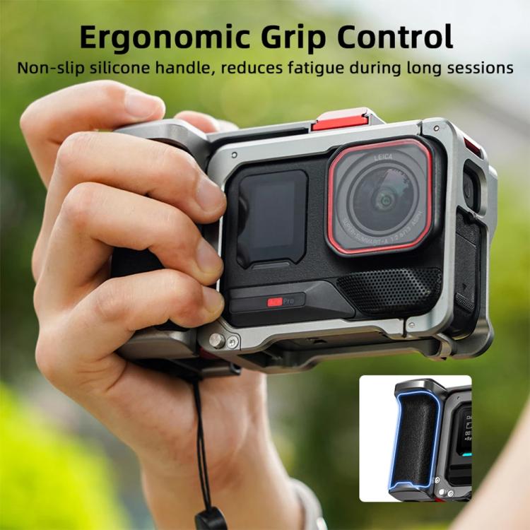 For Insta360 Ace Pro 2 / Ace Pro Flymile Xplorer Grip Kit Street Photography Handle Metal Cage Case(AC2013) - free shipping - PMC TechLife - Order now!