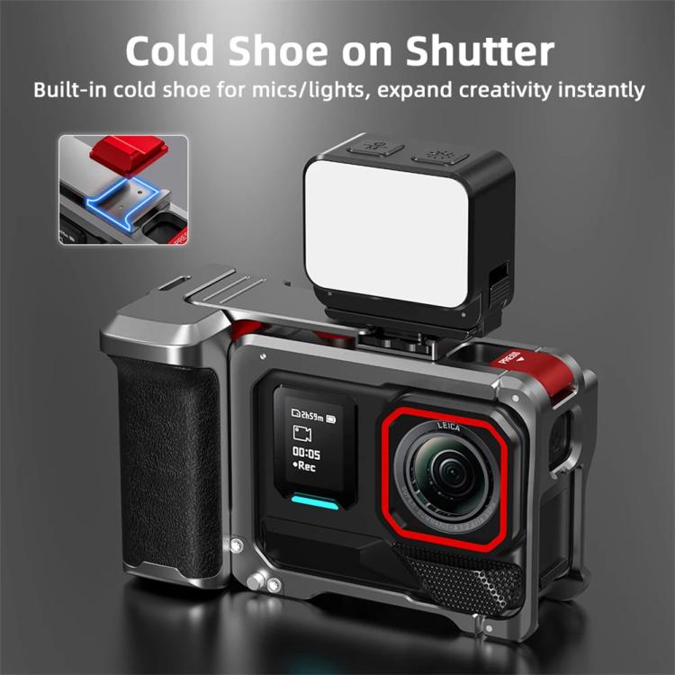 For Insta360 Ace Pro 2 / Ace Pro Flymile Xplorer Grip Kit Street Photography Handle Metal Cage Case(AC2013) - free shipping - PMC TechLife - Order now!