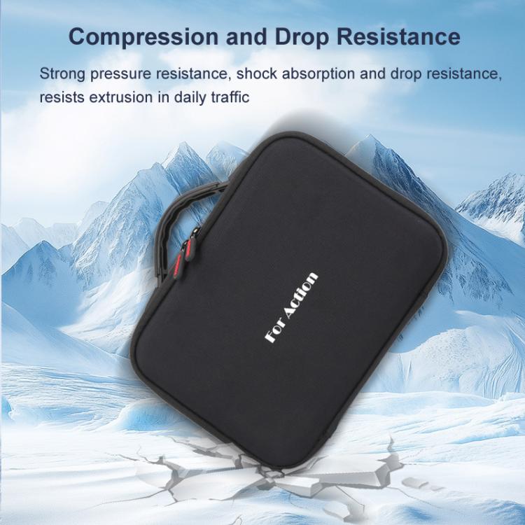 Carrying Case For DJI Action 5 Pro /Action 4 / Action 3 All-in-One Kit Durable Shoulder & Hand Carry Bag(Gray) - free shipping - PMC TechLife - Order now!