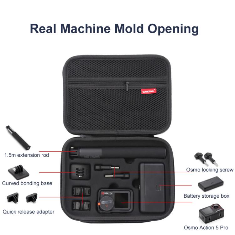 Carrying Case For DJI Action 5 Pro /Action 4 / Action 3 All-in-One Kit Durable Shoulder & Hand Carry Bag(Gray) - free shipping - PMC TechLife - Order now!
