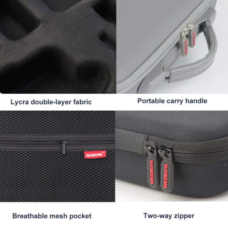 Carrying Case For DJI Action 5 Pro /Action 4 / Action 3 All-in-One Kit Durable Shoulder & Hand Carry Bag(Gray) - free shipping - PMC TechLife - Order now!