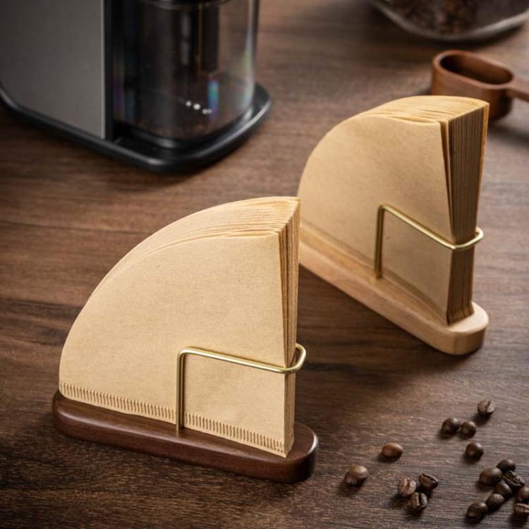 Oak Wood Coffee Filter Paper Holder Household Filter Paper Box Solid Wood Storage Stand - free shipping - PMC TechLife - Order now!