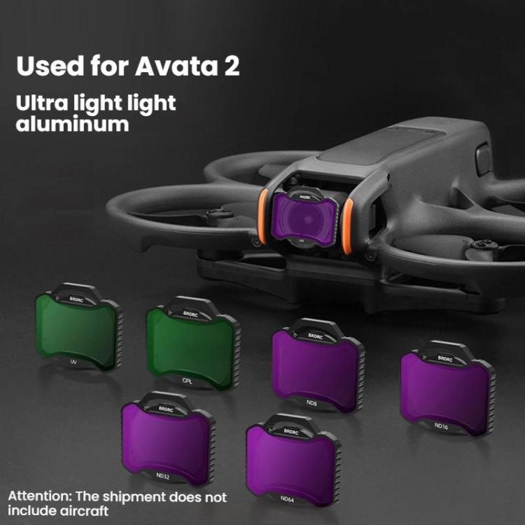 For DJI Avata 2 BRDRC Aluminum Frame Filter Accessories, Specification: CPL - free shipping - PMC TechLife - Order now!