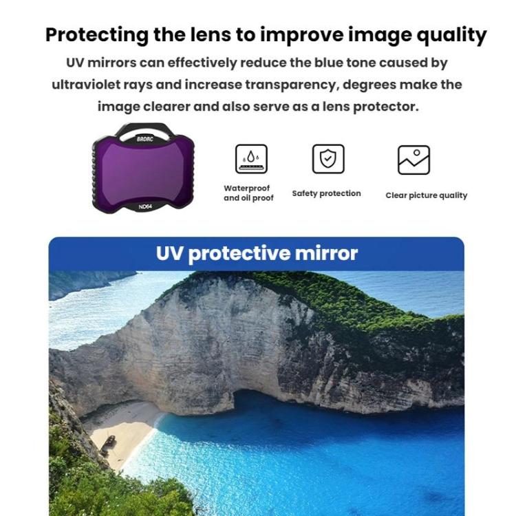 For DJI Avata 2 BRDRC Aluminum Frame Filter Accessories, Specification: CPL - free shipping - PMC TechLife - Order now!
