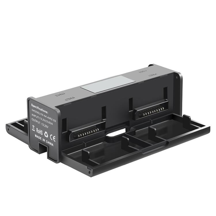For DJI Mavic Air 2 YX Battery Charger Hub With LCD Display 4-Slot Intelligent Charging Station(Black) - free shipping - PMC TechLife - Order now!