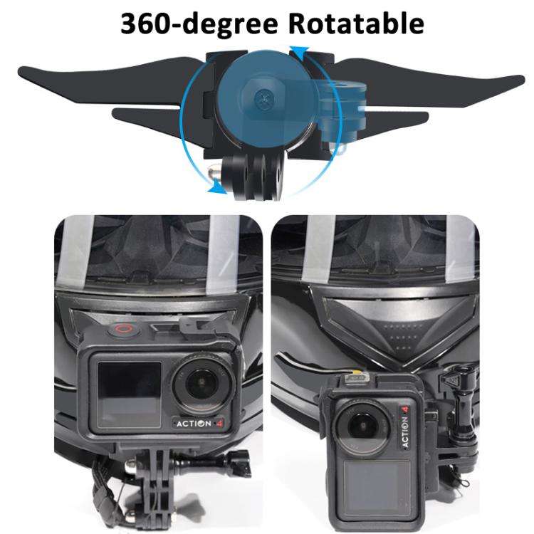 360-degree Rotatable Helmet Chin Mount for GoPro HERO/Insta360/DJI Osmo Action POV Camera Mount - free shipping - PMC TechLife - Order now!
