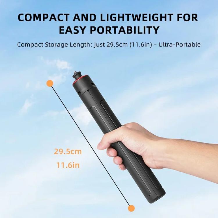 Flymile 1.6m Extendable Selfie Stick Tripod For Action Cameras One-Button Quick Setup Monopod With Wide-Angle View - free shipping - PMC TechLife - Order now!