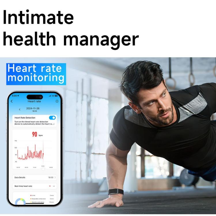 Dual PD Real-Time Heart Rate Blood Oxygen Real-Time Sleep Exercise Health Bracelet(Black) - free shipping - PMC TechLife - Order now!
