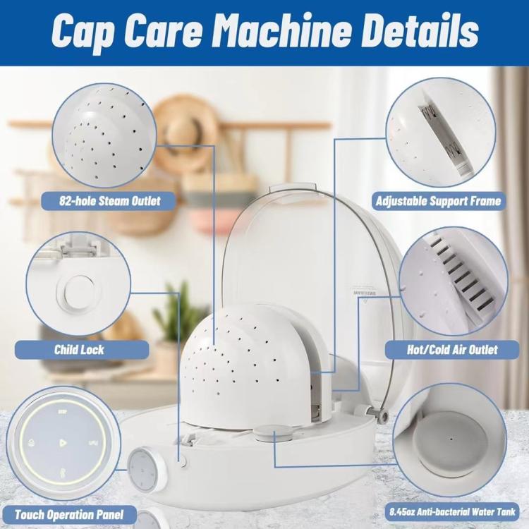 Multifunctional Hat Wig Care Cleaning Disinfection Steam Ironing Machine(EU Plug) - free shipping - PMC TechLife - Order now!