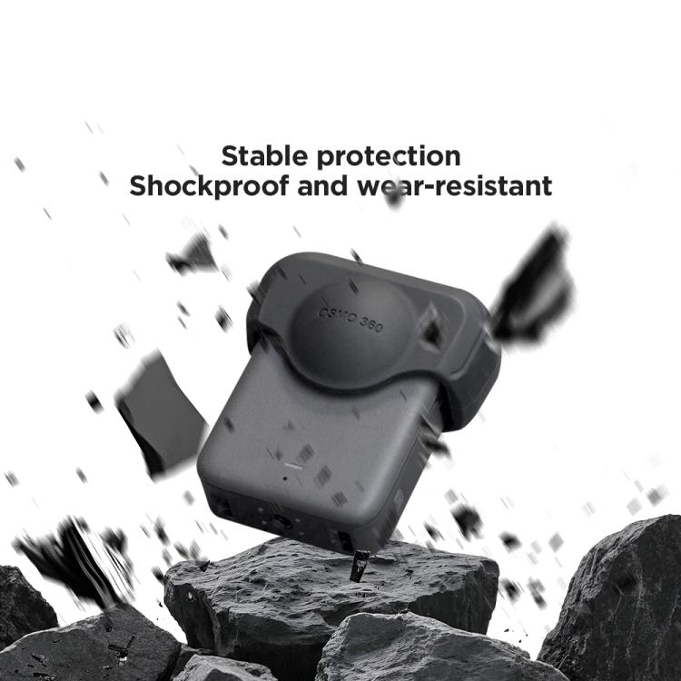 For DJI Osmo 360 Action Camera CYNOVA Silicone Lens Cap Shockproof Anti-Scratch Protective Case(Black) - free shipping - PMC TechLife - Order now!