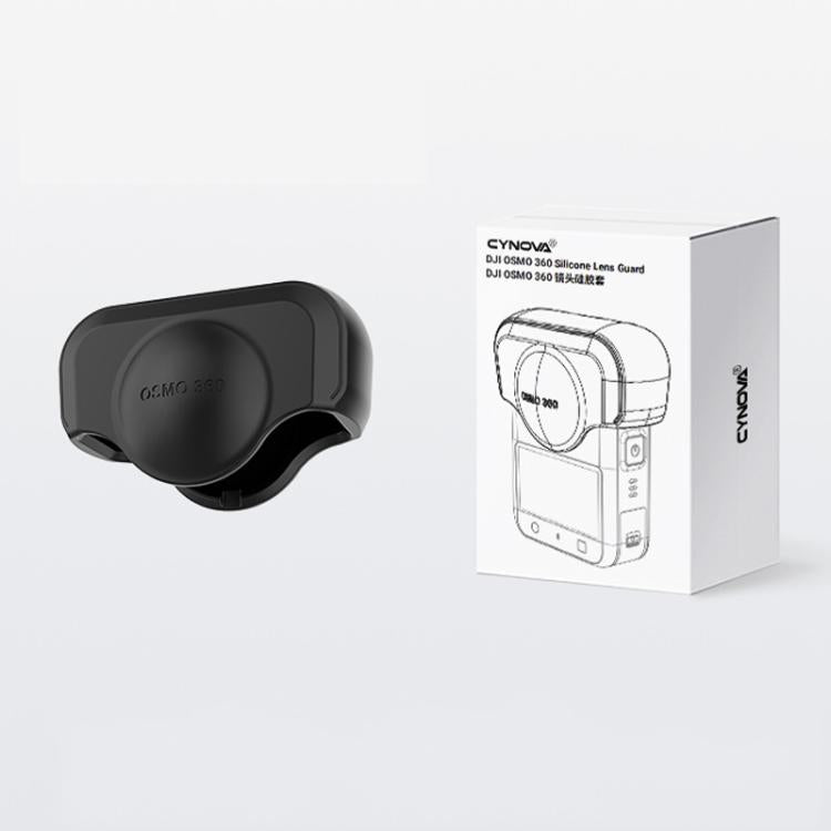 For DJI Osmo 360 Action Camera CYNOVA Silicone Lens Cap Shockproof Anti-Scratch Protective Case(Black) - free shipping - PMC TechLife - Order now!