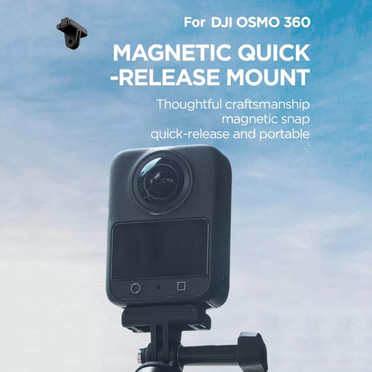 For DJI Osmo 360 CYNOVA Magnetic Quick-Release Base Adapter Camera Accessories(Black) - free shipping - PMC TechLife - Order now!