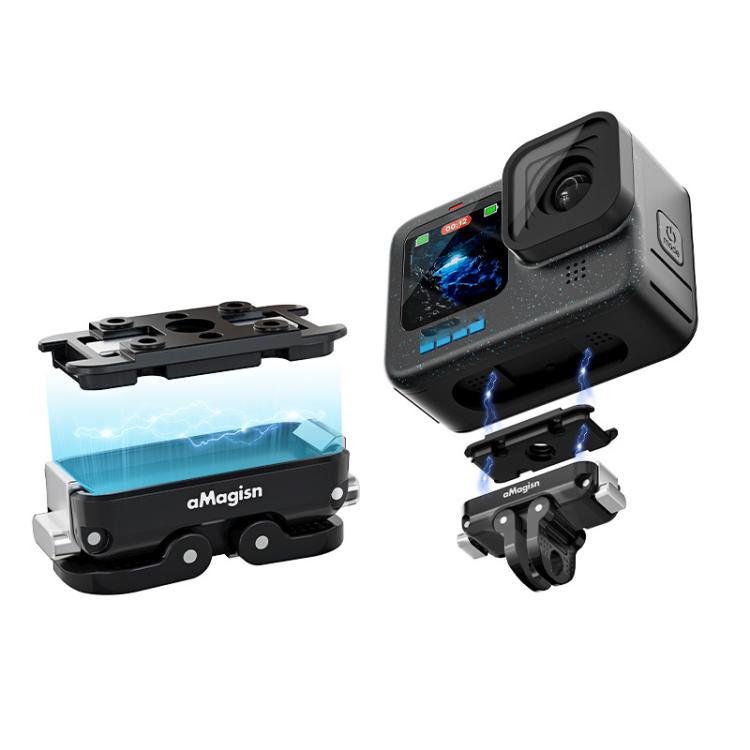 aMagisn Magnetic Quick Release Adapter for GoPro HERO13/12/11/10/9/8/11 Mini/MAX 2-in-1 Kit - free shipping - PMC TechLife - Order now!