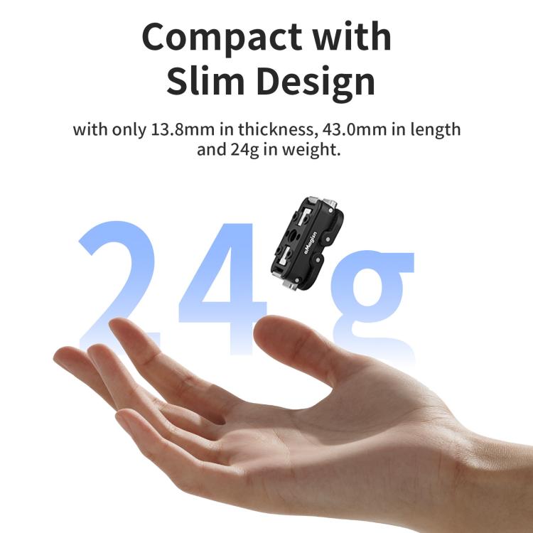 aMagisn Magnetic Quick Release Adapter for GoPro HERO13/12/11/10/9/8/11 Mini/MAX Separate Top Mount Plate - free shipping - PMC TechLife - Order now!