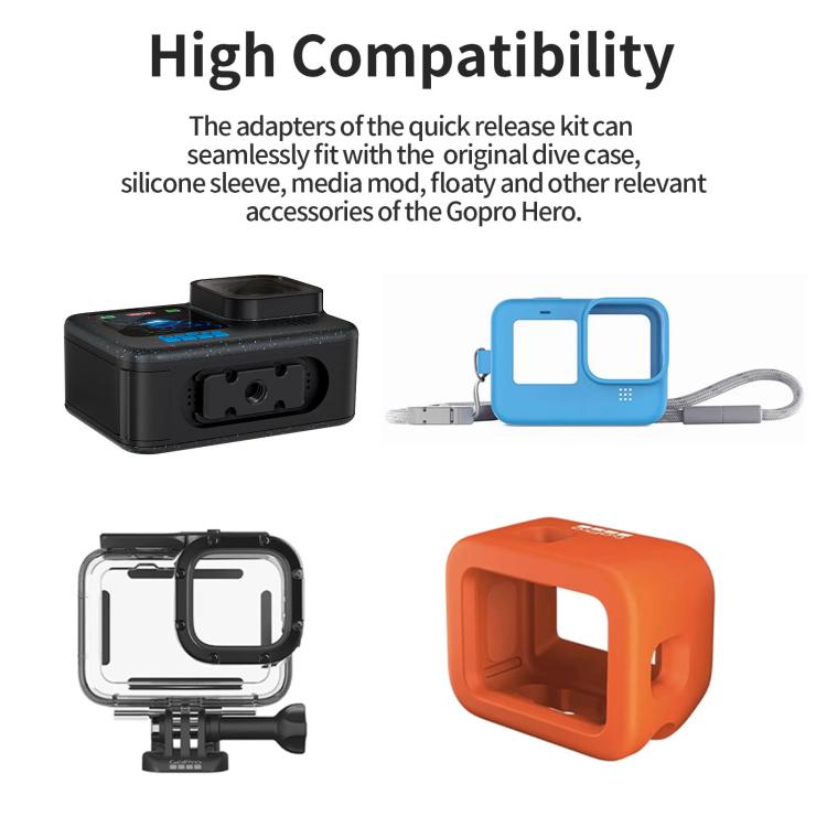 aMagisn Magnetic Quick Release Adapter for GoPro HERO13/12/11/10/9/8/11 Mini/MAX Separate Top Mount Plate - free shipping - PMC TechLife - Order now!