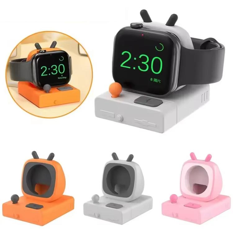 For Apple Watch Desktop Stand Silicone Base, Without Charger(Orange) - free shipping - PMC TechLife - Order now!