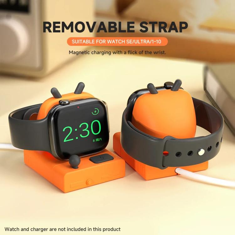 For Apple Watch Desktop Stand Silicone Base, Without Charger(Orange) - free shipping - PMC TechLife - Order now!