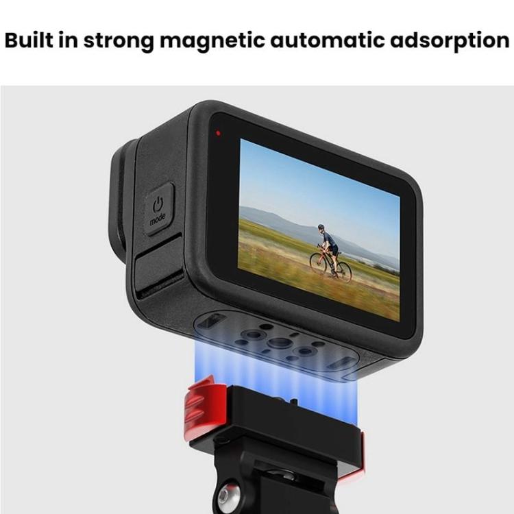 Action Camera Magnetic Quick Release Bike Mount, For GoPro HERO13 Black /12 Black /11 Black/10 Black/9 Black/8 Black, Spec: 360 Degree Damping Rotary - free shipping - PMC TechLife - Order now!