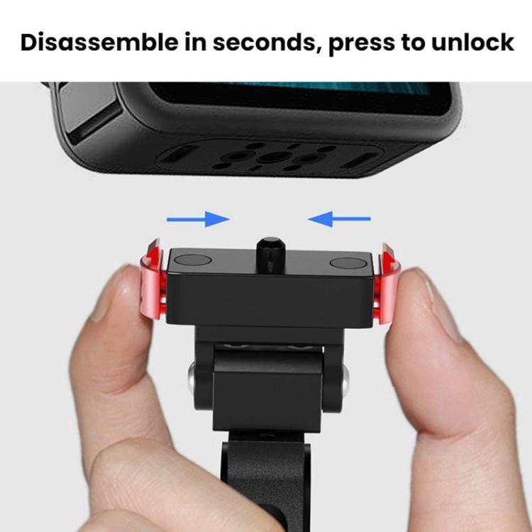 Action Camera Magnetic Quick Release Bike Mount, For GoPro HERO13 Black /12 Black /11 Black/10 Black/9 Black/8 Black, Spec: 360 Degree Damping Rotary - free shipping - PMC TechLife - Order now!