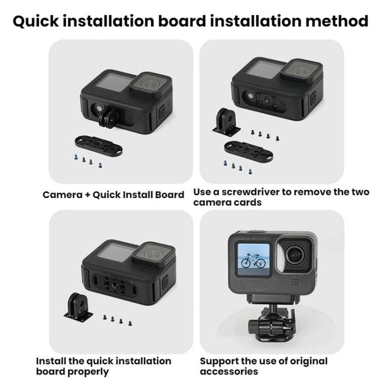 Action Camera Magnetic Quick Release Bike Mount, For GoPro HERO13 Black /12 Black /11 Black/10 Black/9 Black/8 Black, Spec: 360 Degree Damping Rotary - free shipping - PMC TechLife - Order now!