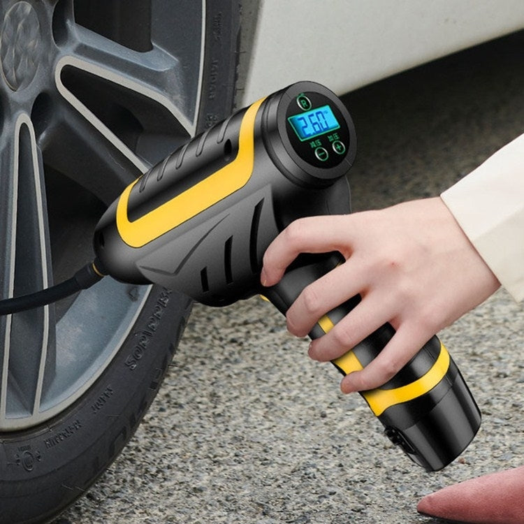 Vehicle-mounted Air Pump With Lamp And Handheld Intelligent Digital Display Charging Air Pump, Style:Wireless - Inflatable Pump by PMC Jewellery | Online Shopping South Africa | PMC Jewellery