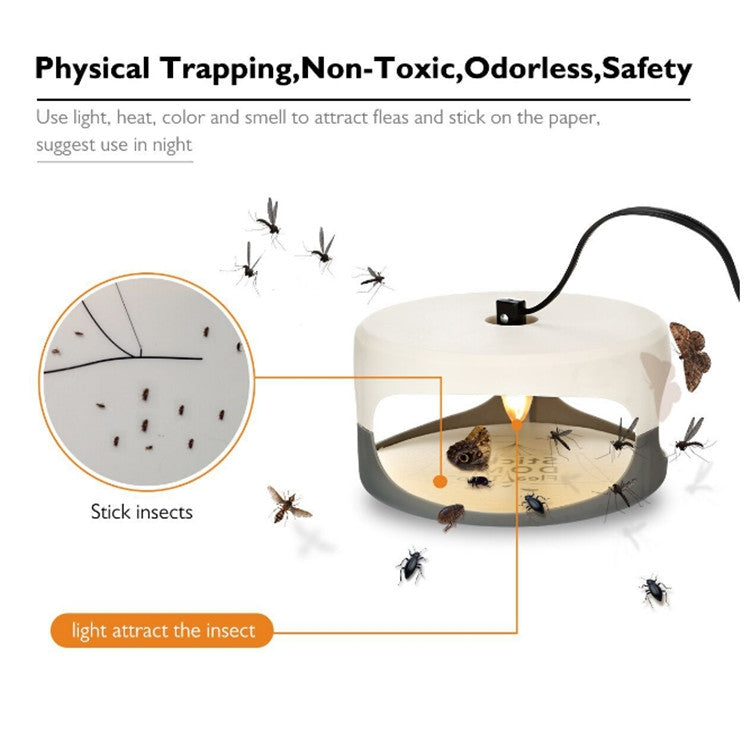 Flea Trap Pet Home Flea Lamp, Plug Type:EU Plug - Traps by PMC Jewellery | Online Shopping South Africa | PMC Jewellery | Buy Now Pay Later Mobicred