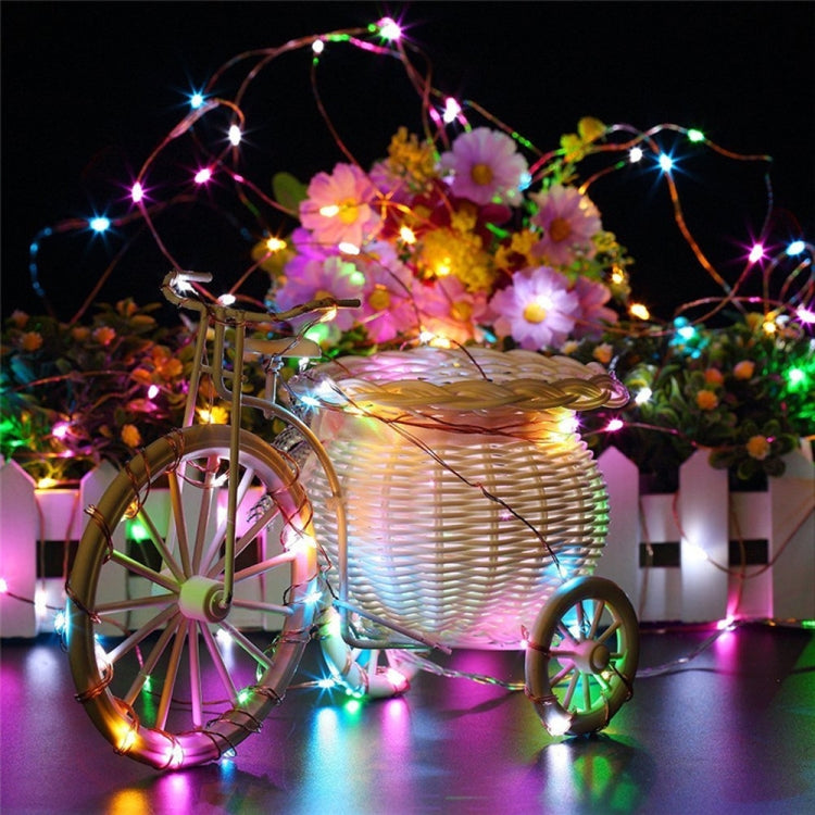 22m 200 LEDs Solar Powered Home Garden Copper Wire String Fairy Light Outdoor Christmas Party Decor Strip Lamp with 8 Modes(RGB) - Decoration Lamps by PMC Jewellery | Online Shopping South Africa | PMC Jewellery