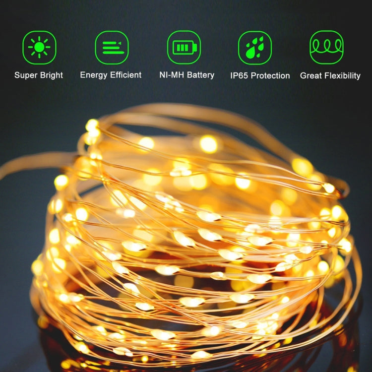 22m 200 LEDs Solar Powered Home Garden Copper Wire String Fairy Light Outdoor Christmas Party Decor Strip Lamp with 8 Modes(RGB) - Decoration Lamps by PMC Jewellery | Online Shopping South Africa | PMC Jewellery