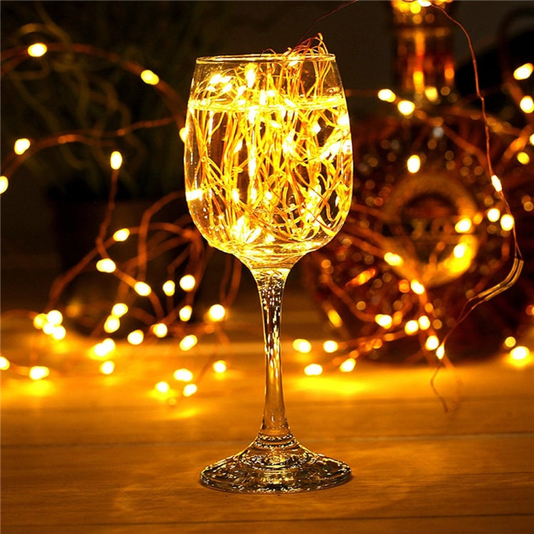 22m 200 LEDs Solar Powered Home Garden Copper Wire String Fairy Light Outdoor Christmas Party Decor Strip Lamp with 8 Modes(White Light) - Decoration Lamps by PMC TechLife | Online Shopping South Africa | PMC TechLife