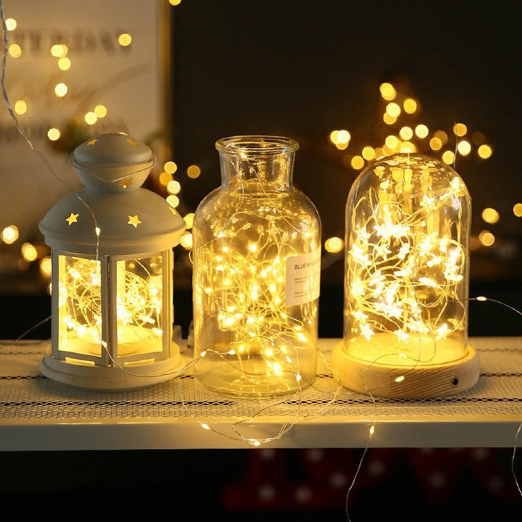 22m 200 LEDs Solar Powered Home Garden Copper Wire String Fairy Light Outdoor Christmas Party Decor Strip Lamp with 8 Modes(White Light) - Decoration Lamps by PMC TechLife | Online Shopping South Africa | PMC TechLife