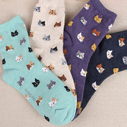 Animal Cartoon Cat Lovely for Women Cotton Socks(3) - Tube Socks by PMC Jewellery | Online Shopping South Africa | PMC Jewellery